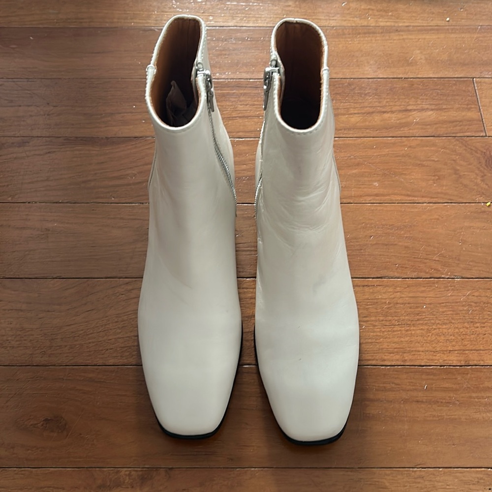 Rag & Bone worn twice boots- white bootie 36.5